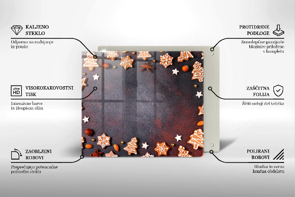 Tábua de cortar Biscoitos de gengibre de Natal