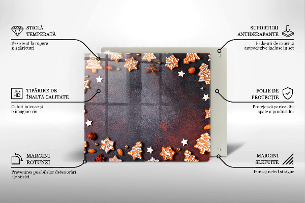 Tábua de cortar Biscoitos de gengibre de Natal