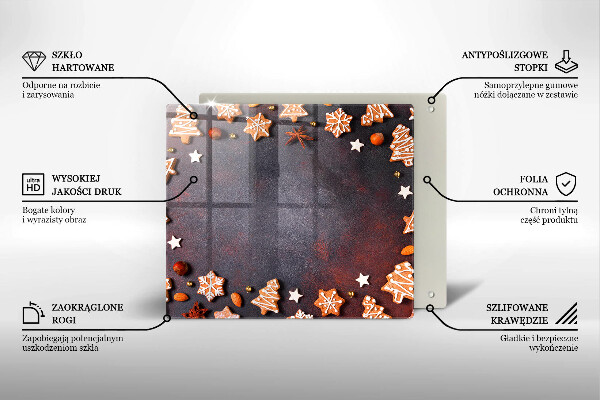 Tábua de cortar Biscoitos de gengibre de Natal