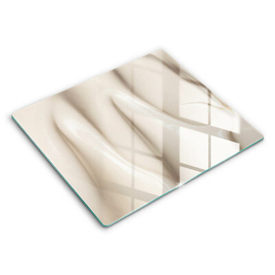 Tábua de corte de vidro Sorvete cremoso