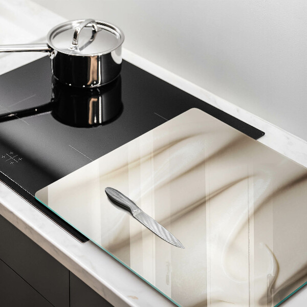 Tábua de corte de vidro Sorvete cremoso