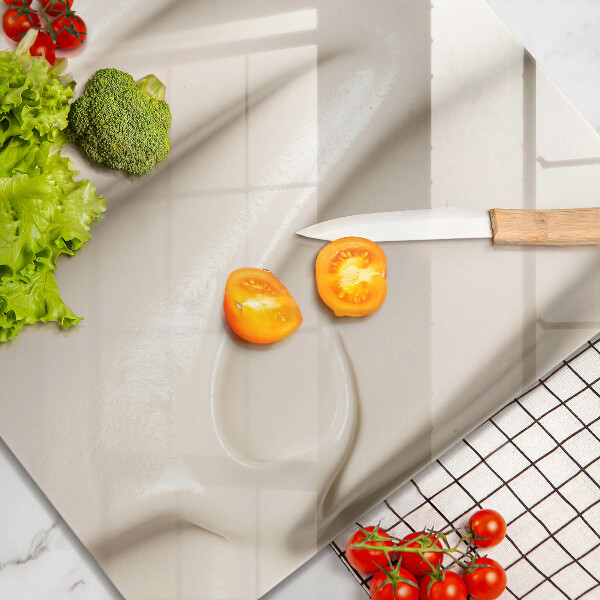 Tábua de corte de vidro Sorvete cremoso