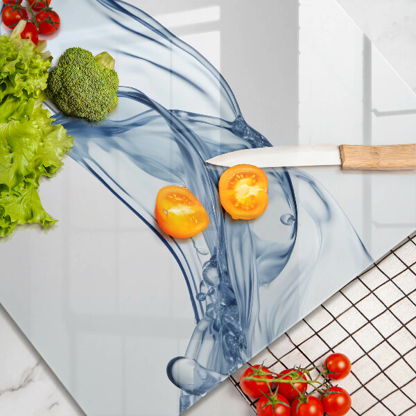 Tábua de cortar de vidro Água cristalina