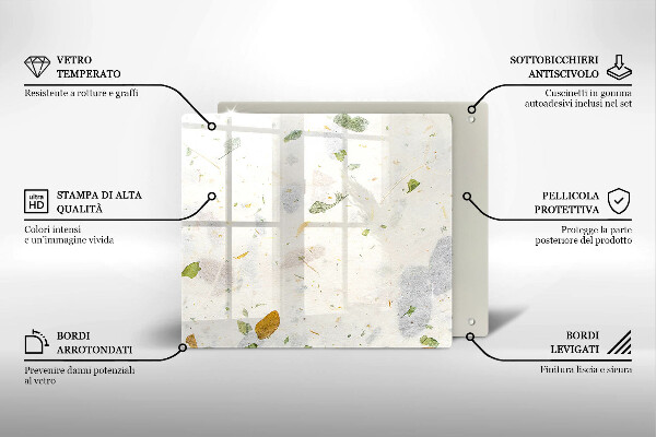 Tábua de cortar Folhas caindo