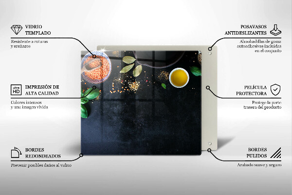 Tábua cozinha Tigelas de especiarias