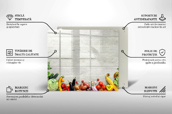 Tábua de cortar alimentos Vegetais em tábuas