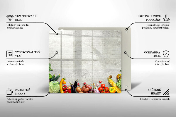 Tábua de cortar alimentos Vegetais em tábuas