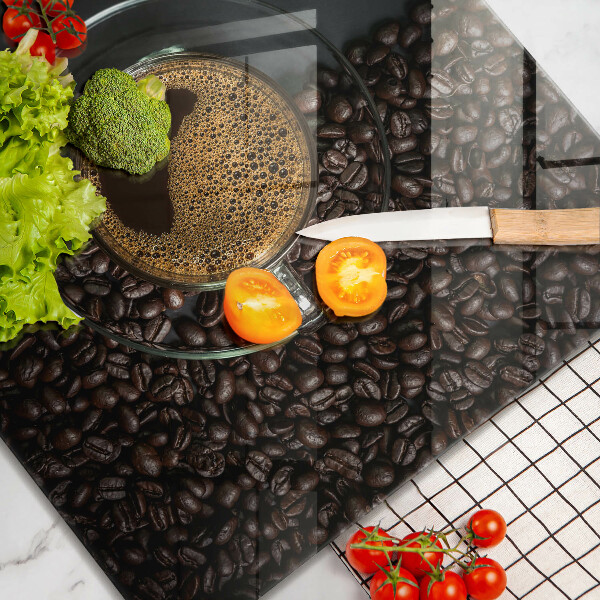 Tábua de cortar alimentos Café e feijão