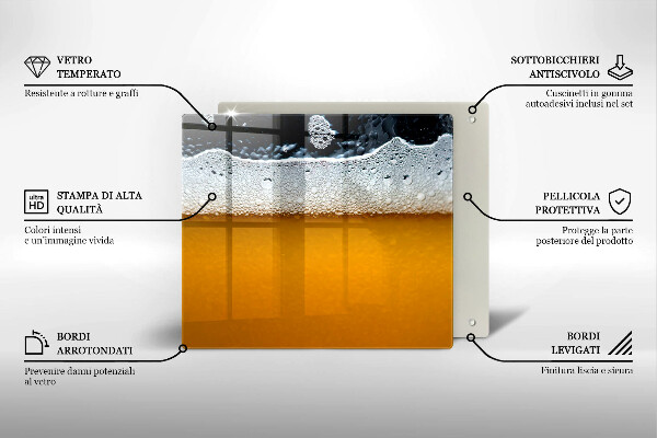 Tábua para corte Beber espuma de cerveja