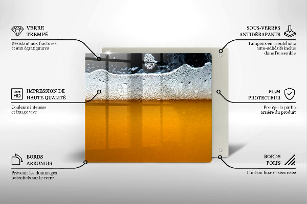 Tábua para corte Beber espuma de cerveja