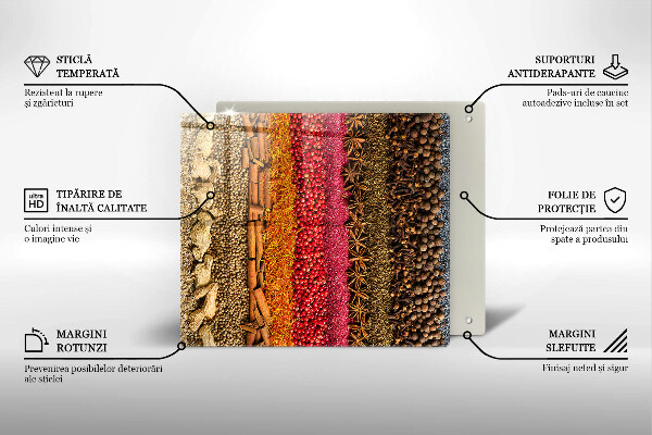 Tábua para cozinha Especiarias coloridas