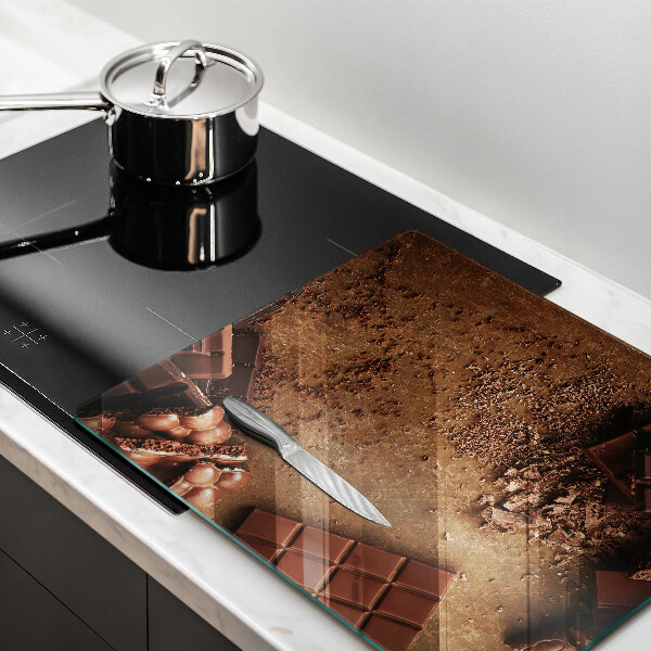 Tábua de corte de vidro Doces de chocolate