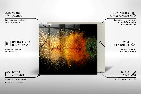 Tábua de corte Especiarias coloridas