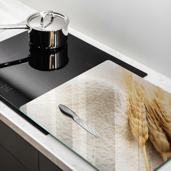 Tábua cozinha Farinha e espigas de grãos