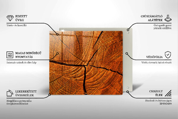 Tábua de corte Estrutura do tronco de madeira