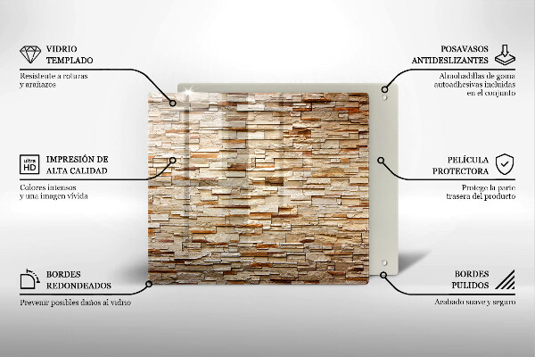 Tábua cozinha Textura de pedras decorativas