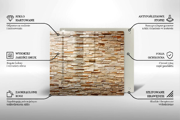 Tábua cozinha Textura de pedras decorativas