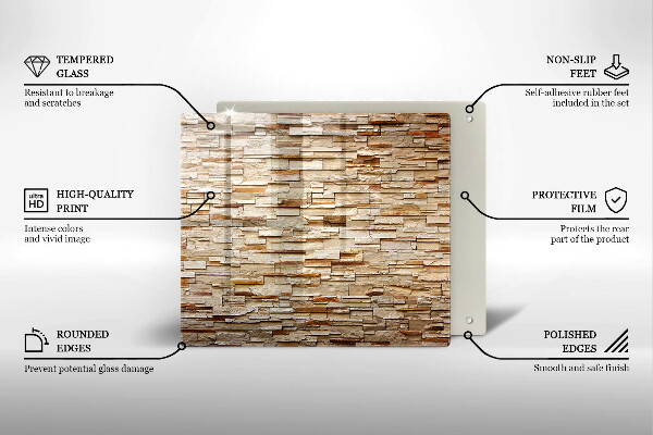 Tábua cozinha Textura de pedras decorativas