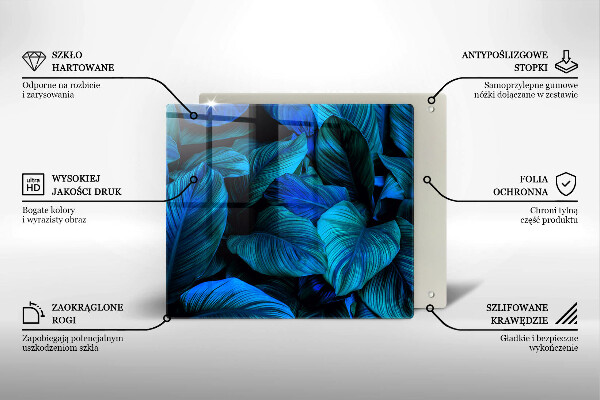 Tábua de corte Folhas de vegetação da selva