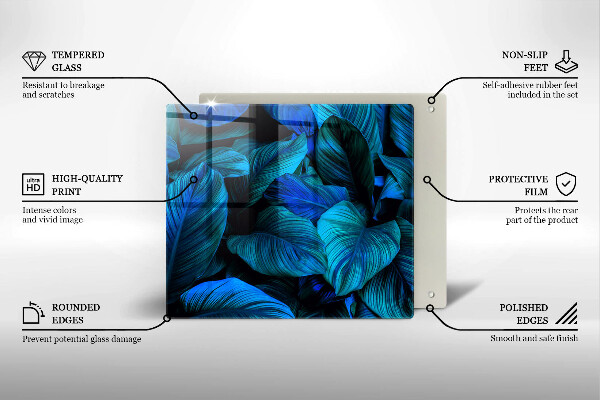 Tábua de corte Folhas de vegetação da selva