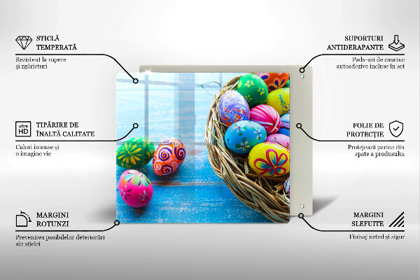 Tábua para corte ovos de páscoa