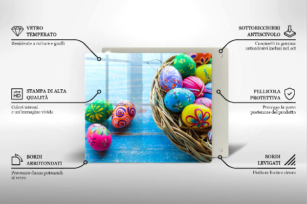 Tábua para corte ovos de páscoa