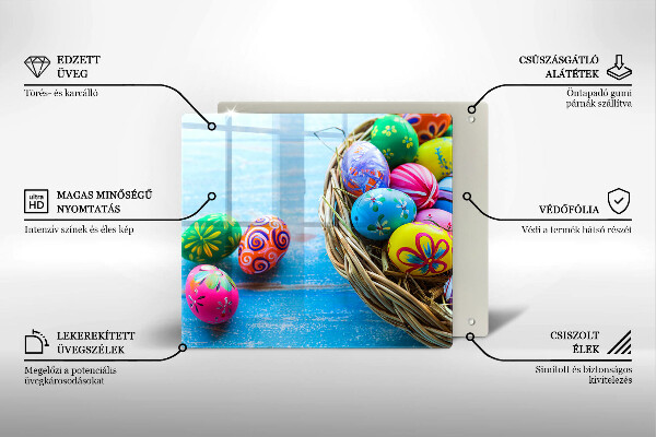 Tábua para corte ovos de páscoa