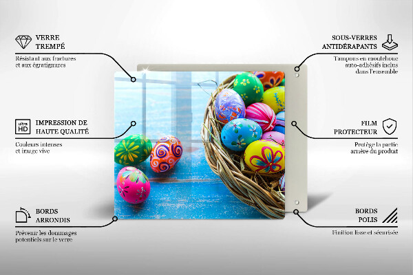 Tábua para corte ovos de páscoa