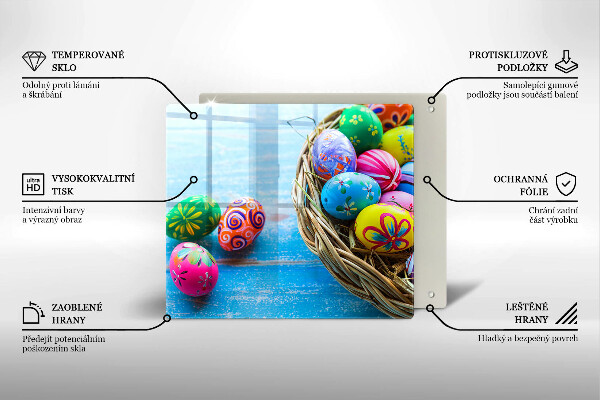 Tábua para corte ovos de páscoa