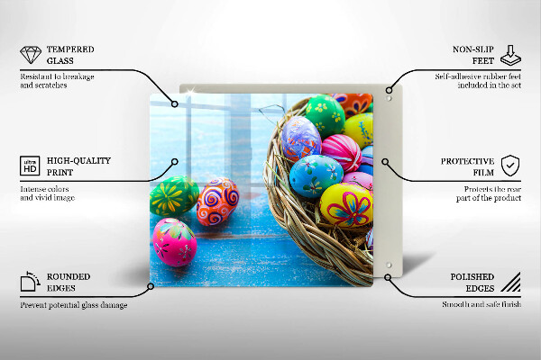 Tábua para corte ovos de páscoa