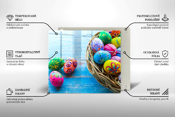 Tábua para corte ovos de páscoa