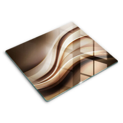 Tábua corte Linhas suaves de abstração