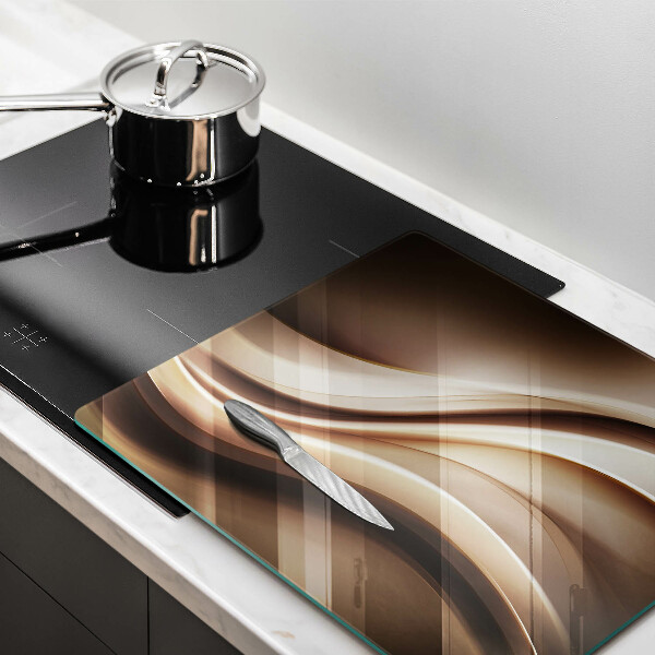 Tábua corte Linhas suaves de abstração