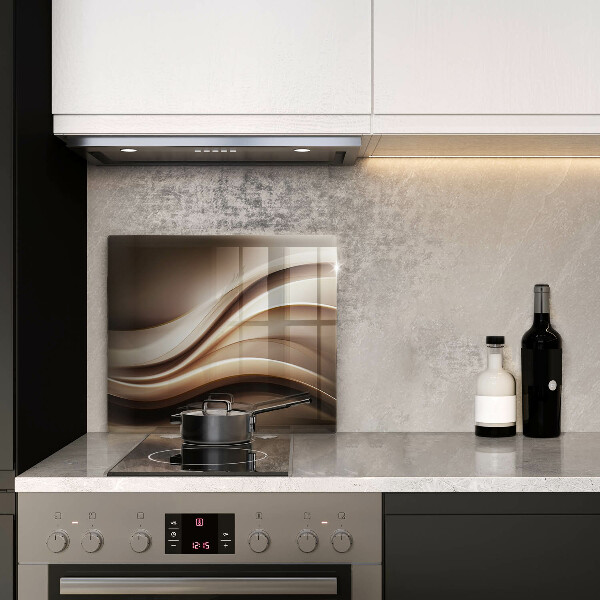 Tábua corte Linhas suaves de abstração