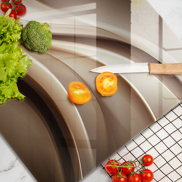 Tábua corte Linhas suaves de abstração