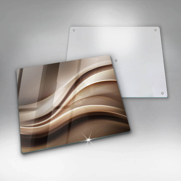 Tábua corte Linhas suaves de abstração