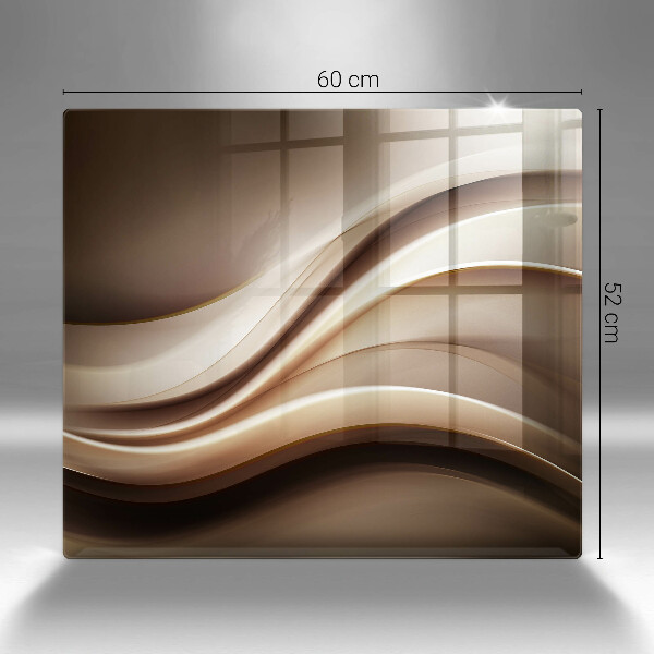 Tábua corte Linhas suaves de abstração