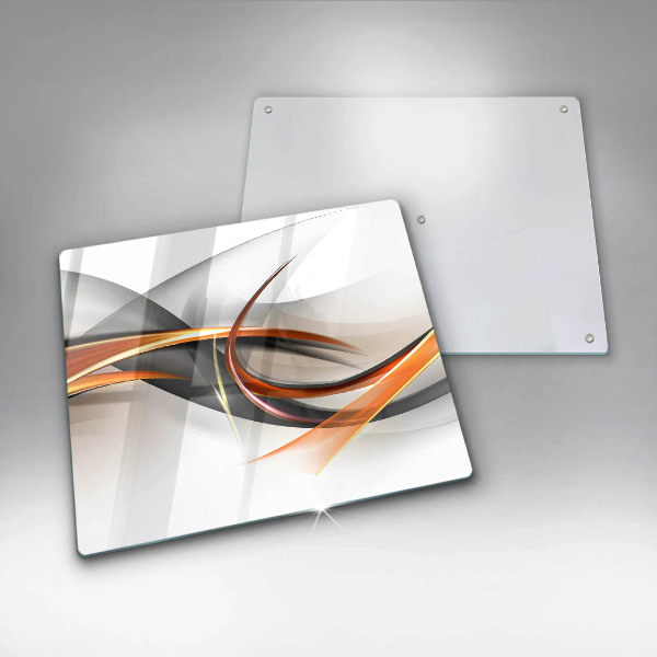 Tábua de cortar de vidro Formas modernas