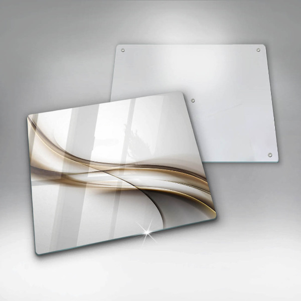 Tábua para corte Abstração de linhas suaves