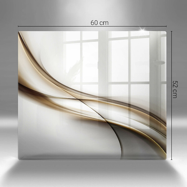 Tábua para corte Abstração de linhas suaves