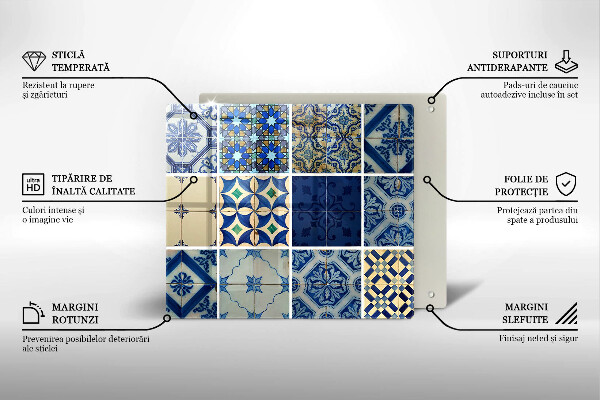 Tábua de cortar Azulejos decorativos