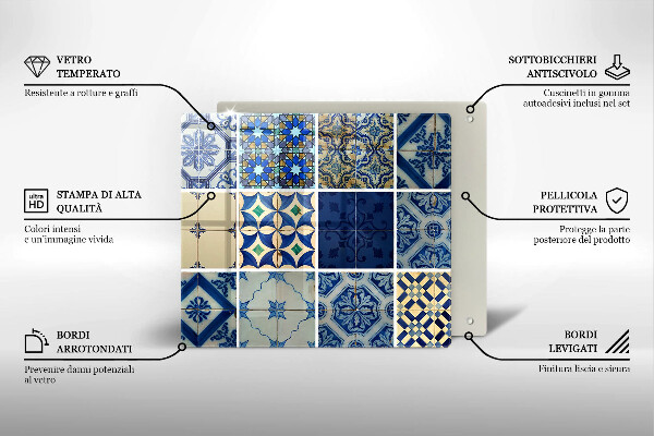 Tábua de cortar Azulejos decorativos