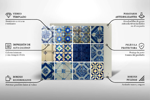 Tábua de cortar Azulejos decorativos