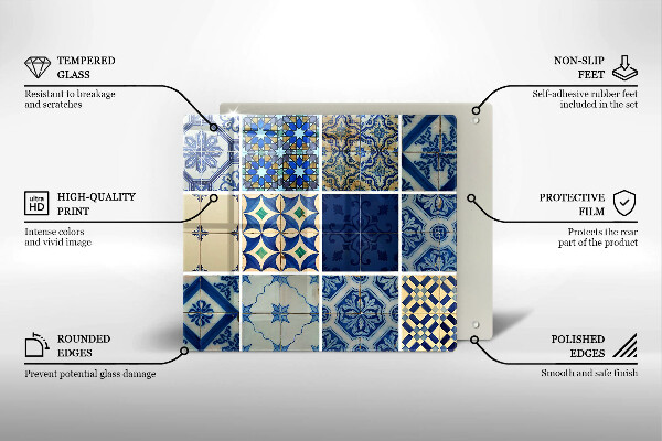 Tábua de cortar Azulejos decorativos