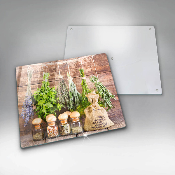 Tábua para corte Ervas, especiarias e madeira