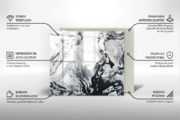 Tábua de cortar Abstração de tinta