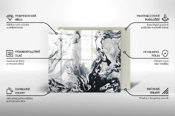 Tábua de cortar Abstração de tinta