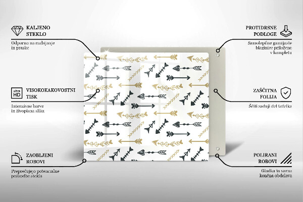 Tábua cozinha Padrão de flecha boho