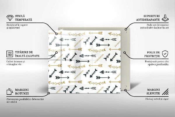 Tábua cozinha Padrão de flecha boho