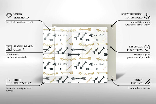 Tábua cozinha Padrão de flecha boho